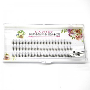Top Seller 100% Qingdao Factory 5DVolume fiber Lashes With Middle Flat
